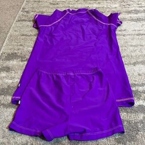 Two price purple swimsuit